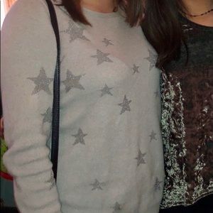 Metallic Star Sweater